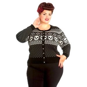 Christmas Skull Clara Cardigan